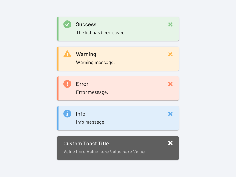 Engagio app toast UI component by Jeff (Yen Hung Lin) on Dribbble