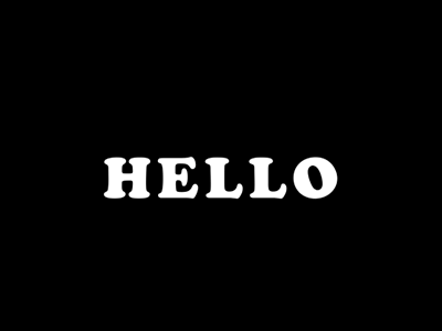 Hello Test animation graphic hello motion