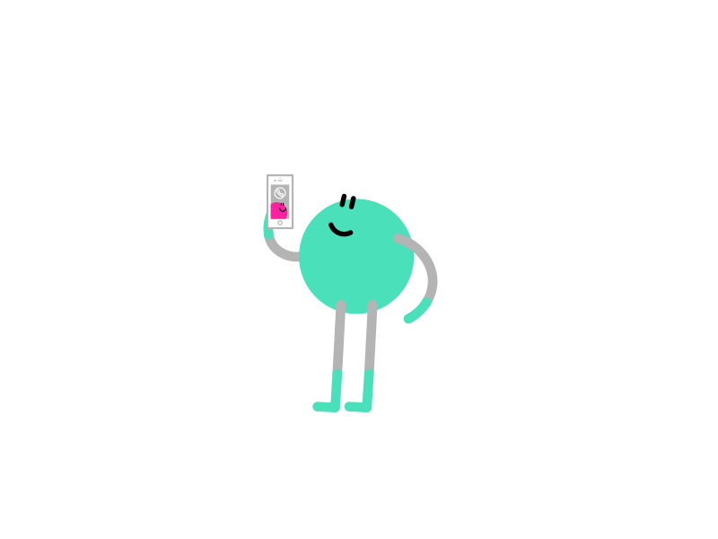 Mr. Dot | Call a friend animation cartoon character illustration