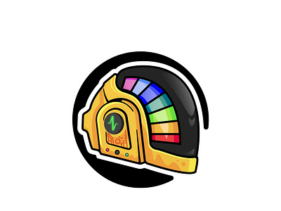 Daft Punk Gold Helmet