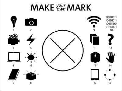 Make Your Own Mark design iconography illustration infographic vector