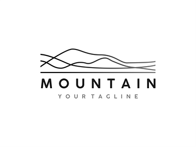 Mountain Line Art Logo business design finance lineart logo minimal minimalist mountain