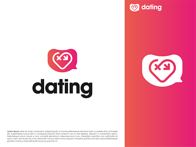 Dating app Logo baloon chat branding dating dating app dating website design female logo logodesign love male minimal modern vector