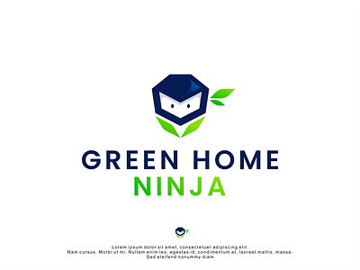 Home Ninja Logo branding design eco health logo logodesign mascot mascotlogo minimal modern nature ninja ninja mascot logo design vector