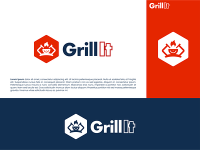 BBQ Restaurant Logo bbq bbq restaurant branding burger design fire flame grill grilled ham logo logodesign minimal modern party restaurant vector