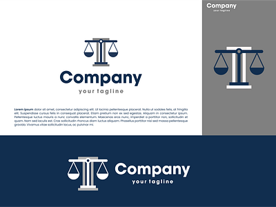 Scale of Justice Logo branding business design finance justice law law firm lawyer logo logodesign minimal modern scale vector