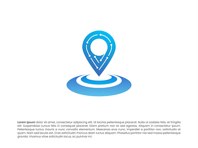 Pin with Circuit Computer Logo1 branding business circuit computer computer design location logo logodesign minimal modern pin target technology travel vector