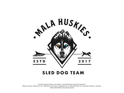 Logo design for Mala Huskies