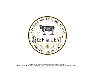 Logo design for Beef & Leaf