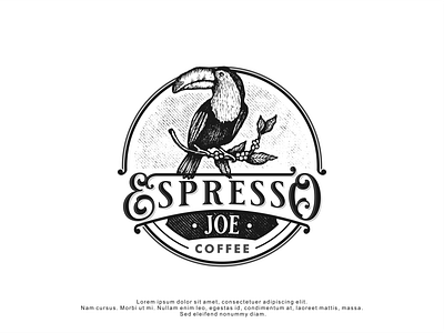 Logo design for Espresso Joe bird coffee coffee shop design espresso handrawn illustration logo logodesign retro vector vintage