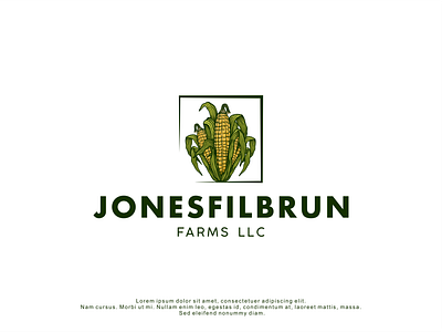 Logo Design for Jones Filburn branding business corn design farm handrawn llc logo logodesign minimal modern retro vector vintage