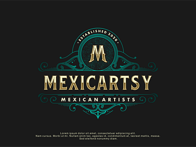 Vintage Logo Type for Mexicartsy