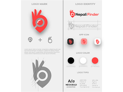 Nepali Finder Logo Templates logo logo design logotype photoshop template template design