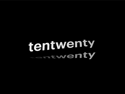 Tentwenty logo 3d ae aftereffects animation c4d cinema 4d design effects font logo motion twisted typography typography art web