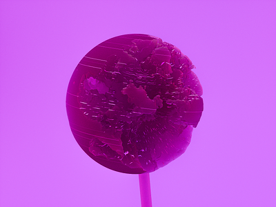 Lollypop 3d c4d candy cartoon cinema4d dailyrender design digitalart illustration maxon noise pink render scatter sss sweet sweet tooth texture