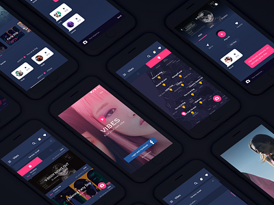 Vibes android app ios map ui ux
