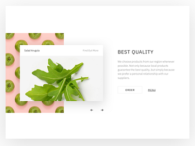 Salad Bar clean layout ui ux web web design