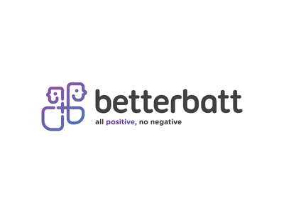 Better Batt Logo branding identity logo monogram purple