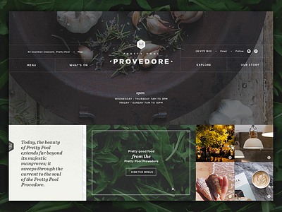 Pretty Pool Provedore Website