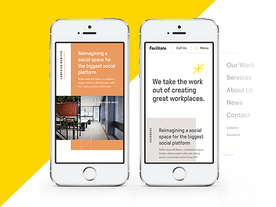 Marketing Website: Mobile Mockups clean design grid layout marketing minimal mobile mockup simple ui web design website