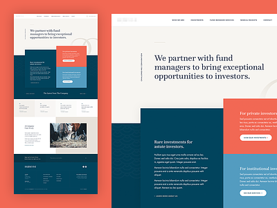 Unused Homepage Concept 002 clean concept design finance grid homepage layout marketing minimal ui web design website