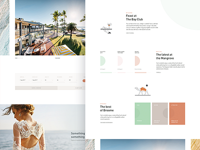 MH WIP 02: Homepage Events + News 🐫 accomodation clean concept design homepage hotel layout marketing minimal news ui web design