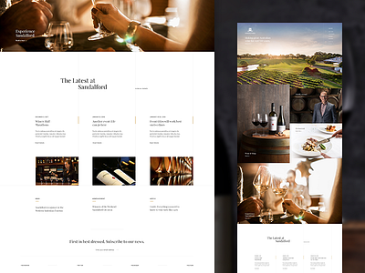 Sandalford Wines Homepage