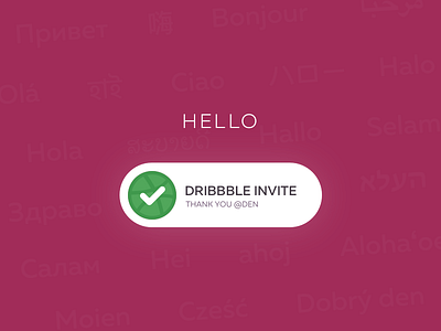Hello Dribbble! debut first shot hello dribbble