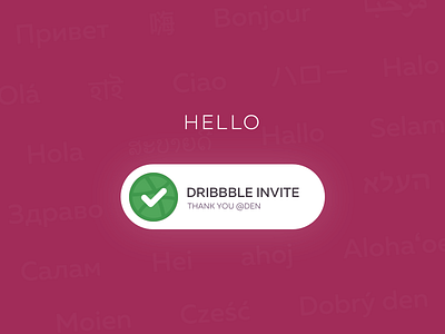 Hello Dribbble!