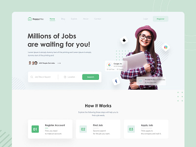 Happy Hire Landing Page