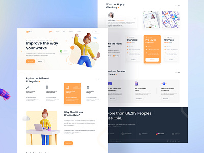 Landing Page for Digital Agency branding graphic design landing page landing page design web web design web page website website design