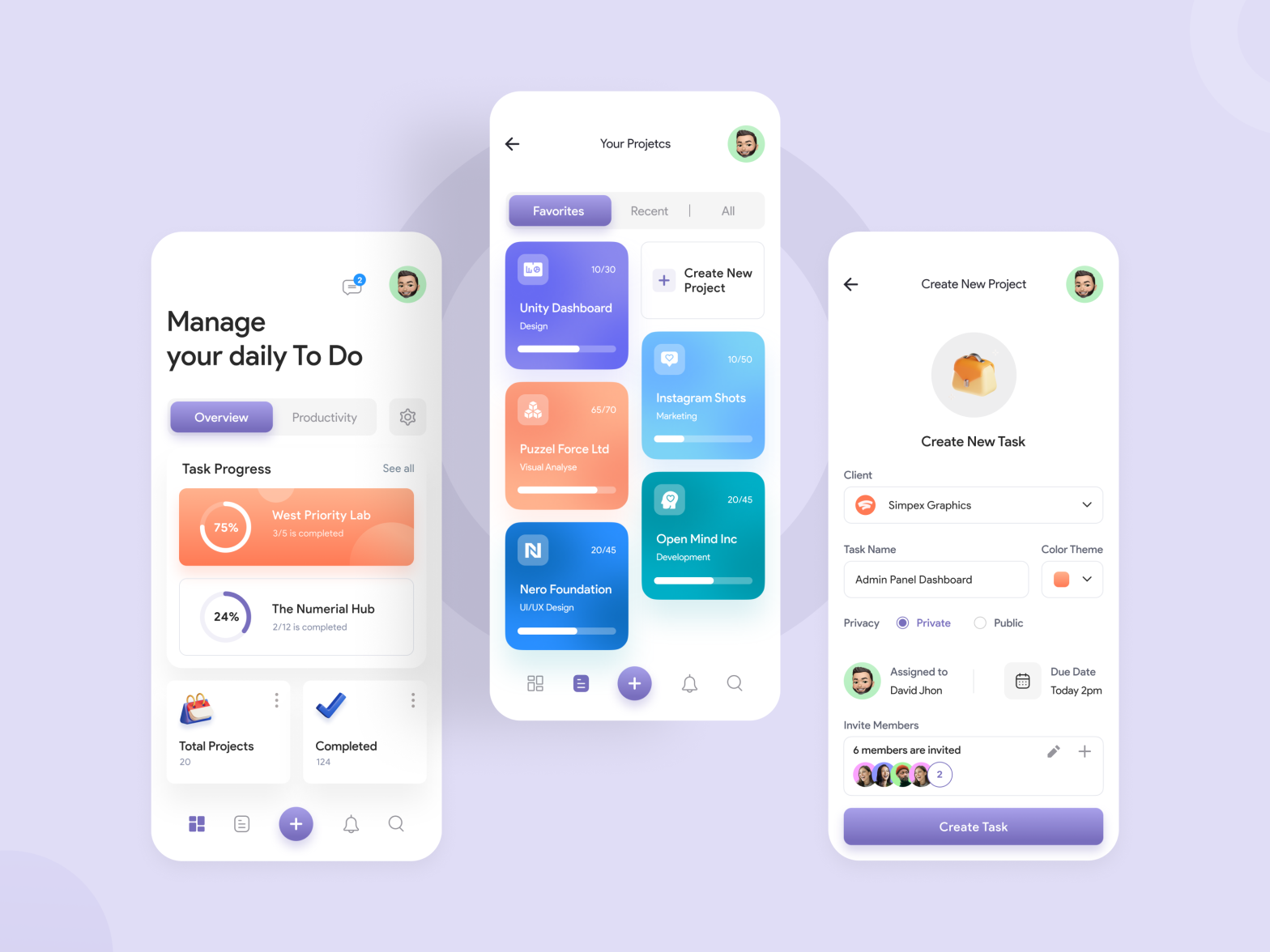 Task Management App by Md Tanjil Ahmed on Dribbble