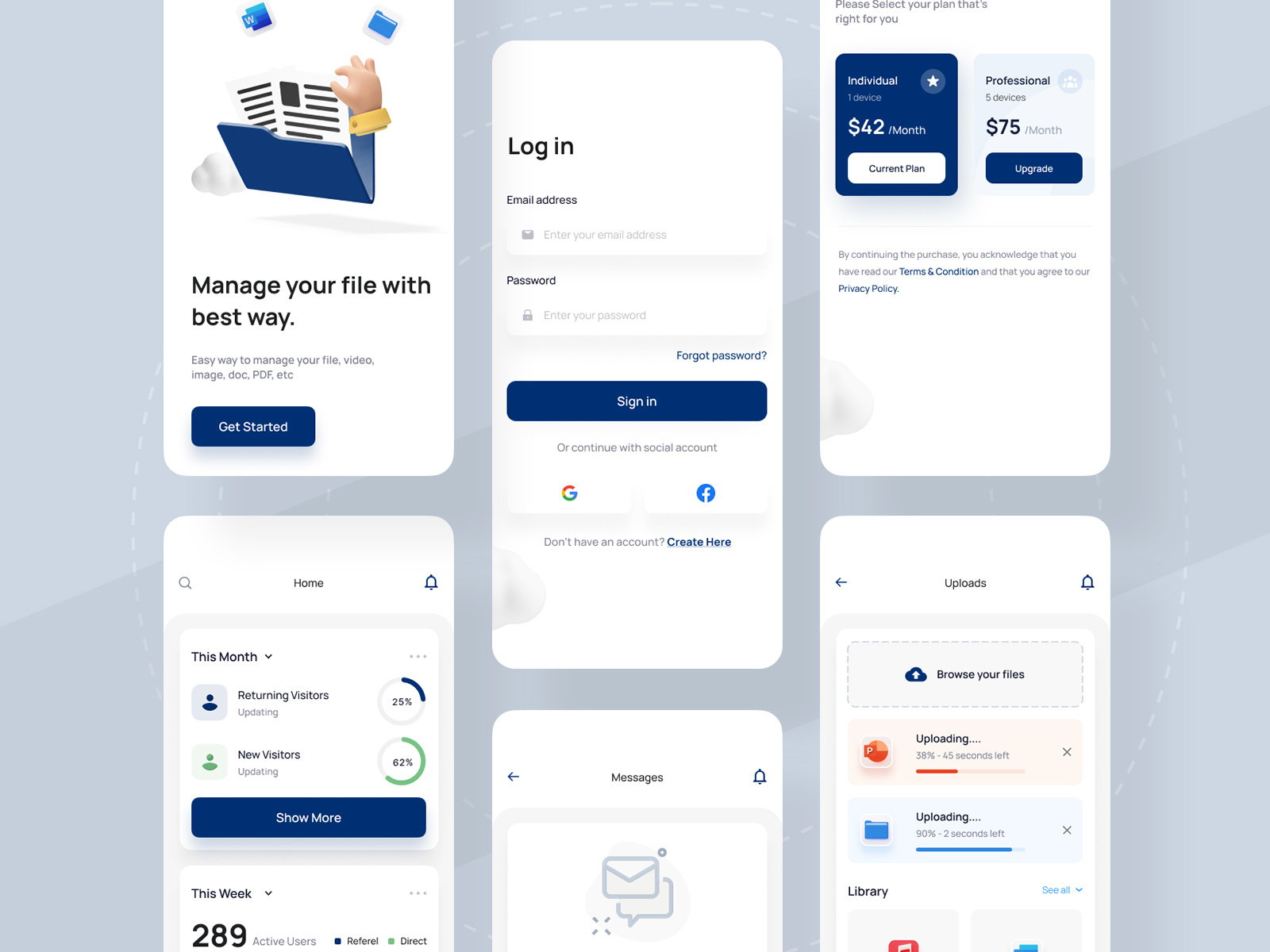 Storage App by Md Tanjil Ahmed on Dribbble