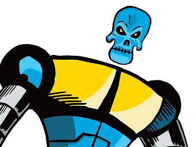 Terror Skull character design childrens book color kickstarter