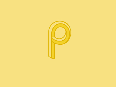Twisted P typography