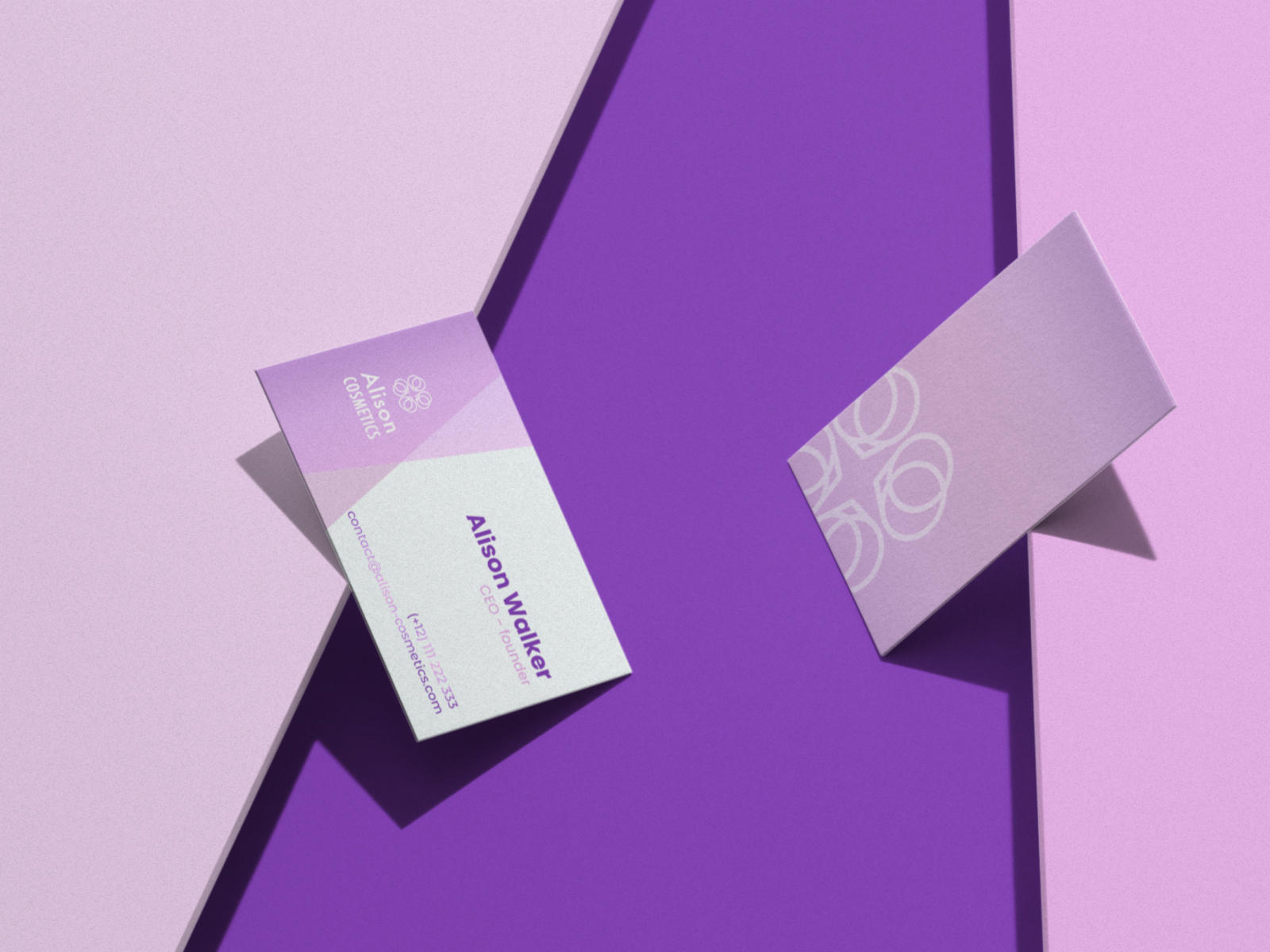 Cosmetic brand business cards by Artur Szlachcic Design on Dribbble