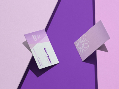 Cosmetic brand business cards