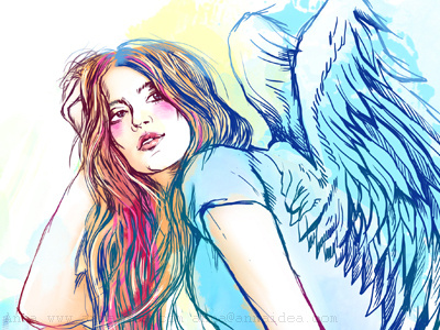 angel angel anna anna ulyashina fashion fashion illustartion girl illustration ulyashina