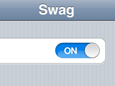 Swaggin' iOS 5 Style fun ios iphone preview random toggle ui