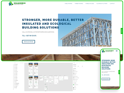 Web Design for Construction Company branding web design website