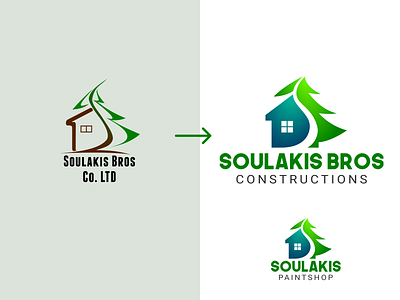 Identity redesign for Construction company branding identity design logo logo design