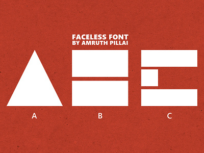 Faceless Font english faceless family font illustrator letters type typography