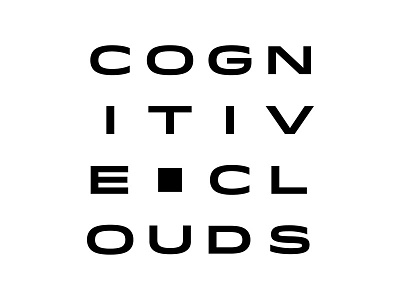 CognitiveClouds Logo cognitiveclouds cube idlewild logo matrix text type wordmark