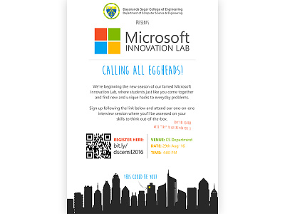 Poster Design for Microsoft Innovation Lab