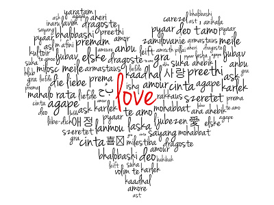 Valentine's Day Typography amour handwriting love text based imagery typography valentines day