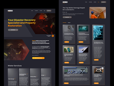 Restoration Services Landing Page