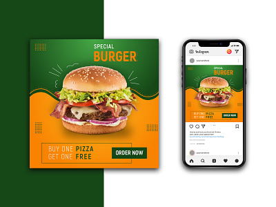 Burger Banner Instagram Template adobe illustrator adobe photoshop burger burger banner burger banner instagram template burger post graphic design instagram banner instagram post instagram template logo design minimalist logo design poster design smjhj design smjhjdesign social media banner social media design social media post social media post design