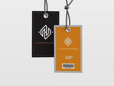 Hang Tag Design - Clothing Tag adobe illustrator adobe photoshop barcode label branding clothing label clothing tag design graphic design hang tag hang tag design hangtag illustration label design neck label price tag product label product tag size tag smjhj design tag design