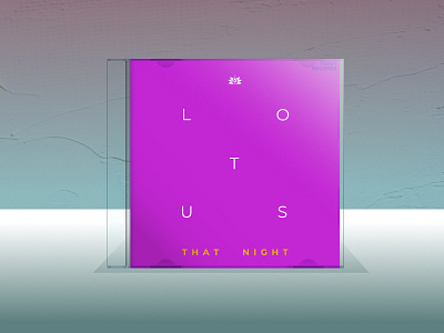 CD Concept - Lotus "That Night" album cover concept design graphic design typography