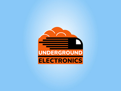 Underground Electronics Logo graphic design logo typography